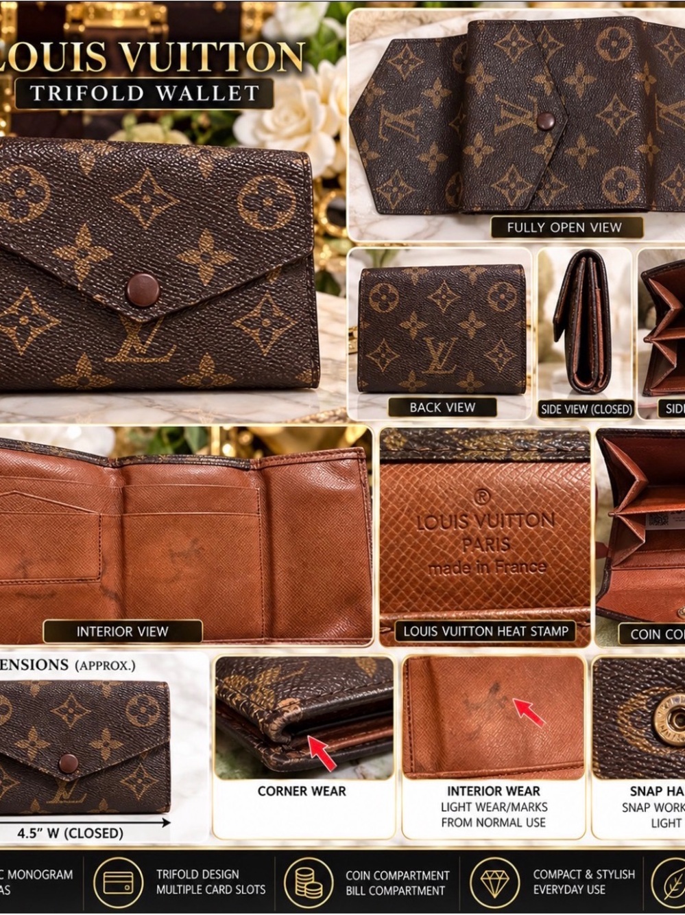 Louis Vuitton Trifold Wallet